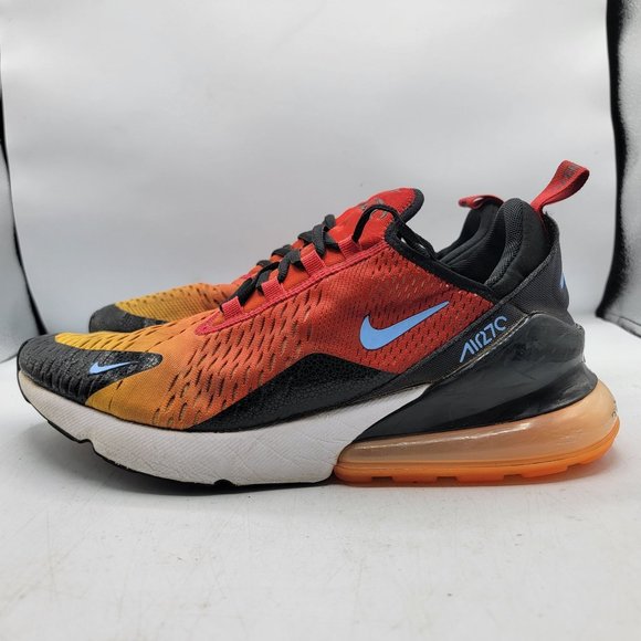 Nike Air Max 270 Mens 9.5 Sunset Red Orange Running Shoes Athletic DQ7625-600 main image 3